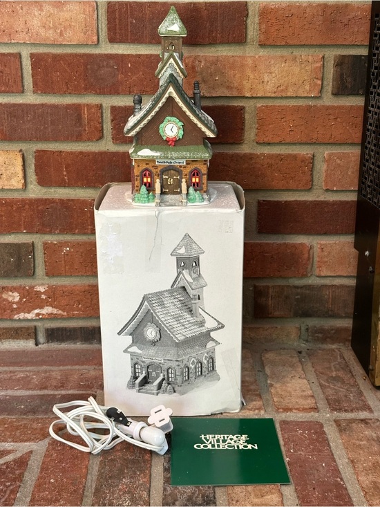 Other - Vtg 1993 Dept 56 North Pole Village Series “North Pole Chapel" Porcelain Works